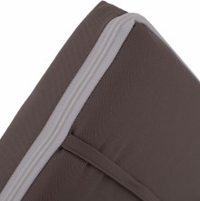 64087 ΜΑΞΙΛΑΡΙ ΞΑΠΛΩΣΤΡΑΣ POLYESTER CHIOS ΓΚΡΙ HM11234.10P 192x58x6 εκ.