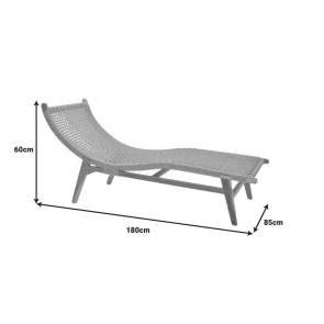 pak-336-000021-5 ΞΑΠΛΩΣΤΡΑ REBELISE PAKOWORLD ΣΚΕΛΕΤΟΣ TEAK ΞΥΛΟ ΚΑΙ ΣΧΟΙΝΙ ΣΕ ΦΥΣΙΚΗ ΑΠΟΧΡΩΣΗ 60X180X85ΕΚ