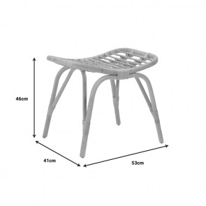 pak-344-000009-4 ΣΚΑΜΠΟ VREBOR PAKOWORLD RATTAN PE ΣΕ ΦΥΣΙΚΗ ΑΠΟΧΡΩΣΗ 53X41X46ΕΚ