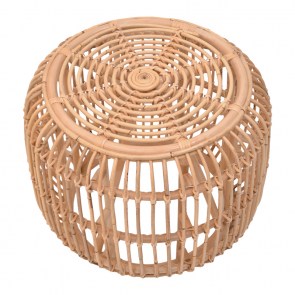 pak-344-000010-1 ΣΚΑΜΠΟ RAJESTY PAKOWORLD RATTAN PE ΣΕ ΦΥΣΙΚΗ ΑΠΟΧΡΩΣΗ Φ60X46ΕΚ