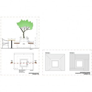 tesias-0160-649-1 ΠΑΓΚΑΚΙ ΓΛΑΣΤΡΑ 12 ΑΤΟΜΩΝ ΤΕΤΡΑΓΩΝΗ - Δ162X85-TESIAS WOODEN PRODUCTS